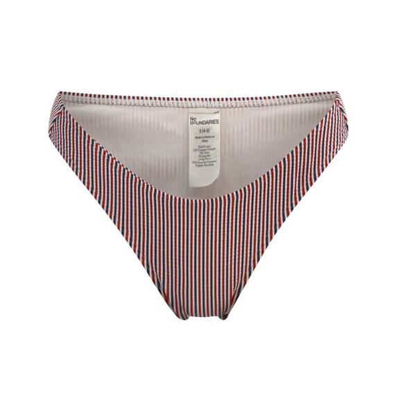 NEW NOBO No Boundaries Red White and Blue Swim Bottoms XL Cheeky High Leg Bikini - Picture 1 of 3